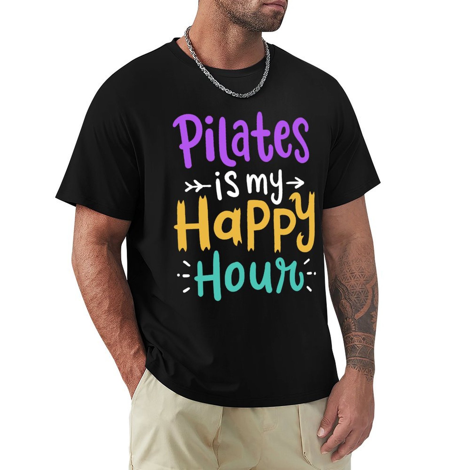Yoga Fitness Holiday - Pilates Yoga Egzersiz Fitness T-Shirt Tatil