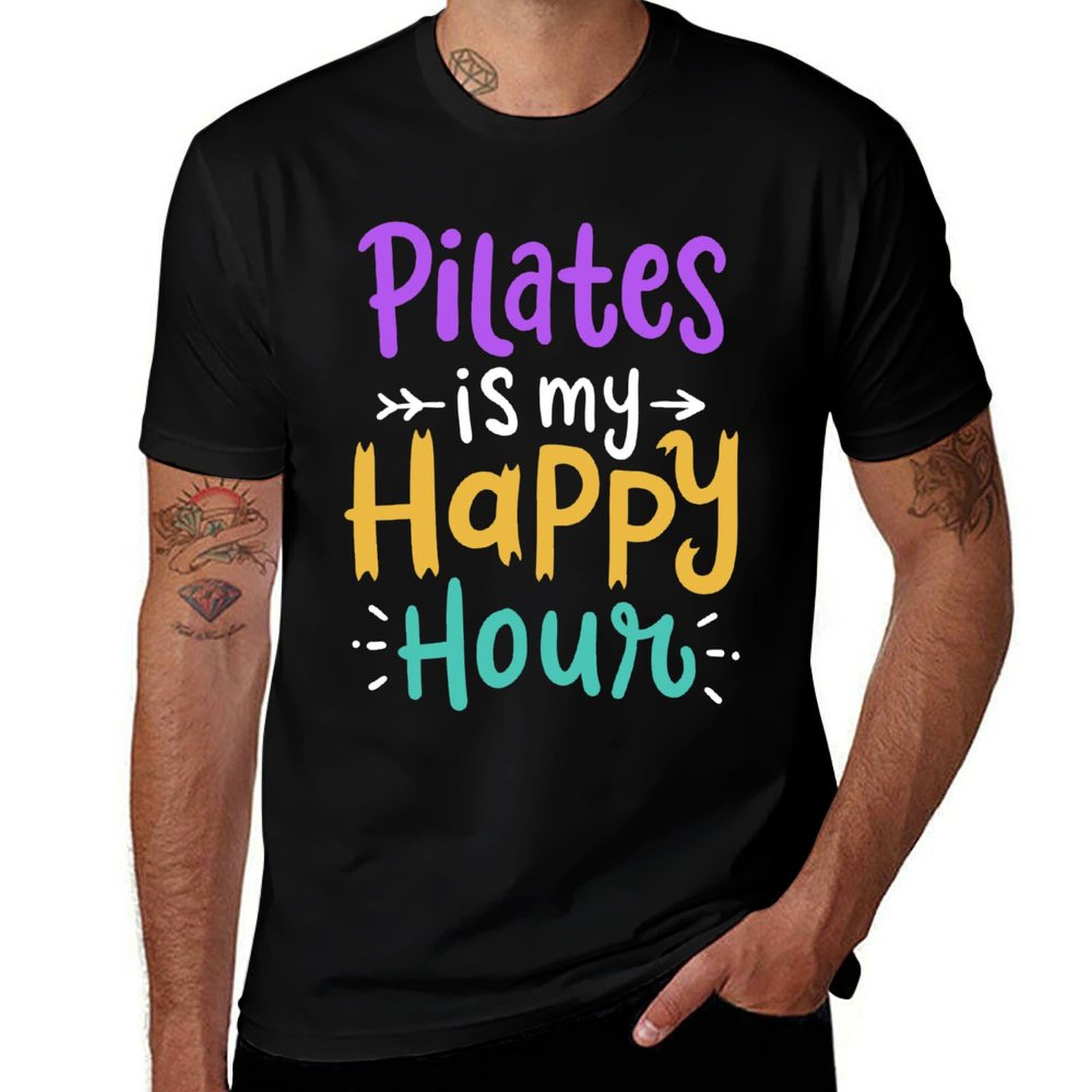 Yoga Fitness Holiday - Pilates Yoga Egzersiz Fitness T-Shirt Tatil