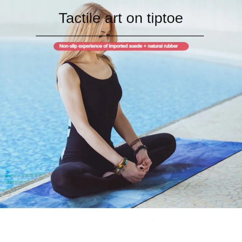 Zen Yoga Fitness - Zen kafiye 1mm doğal kauçuk süet