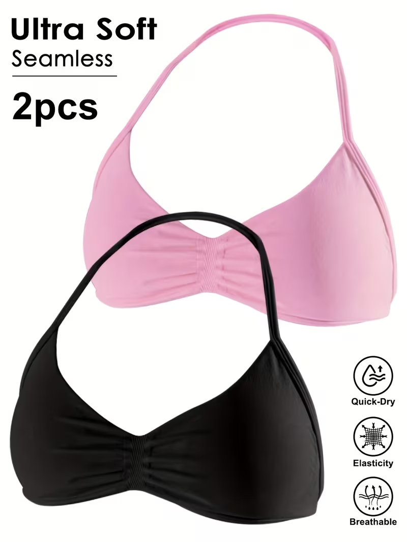 Yoga Fitness Tapis - 2 adet dikişsiz seksi açık arka