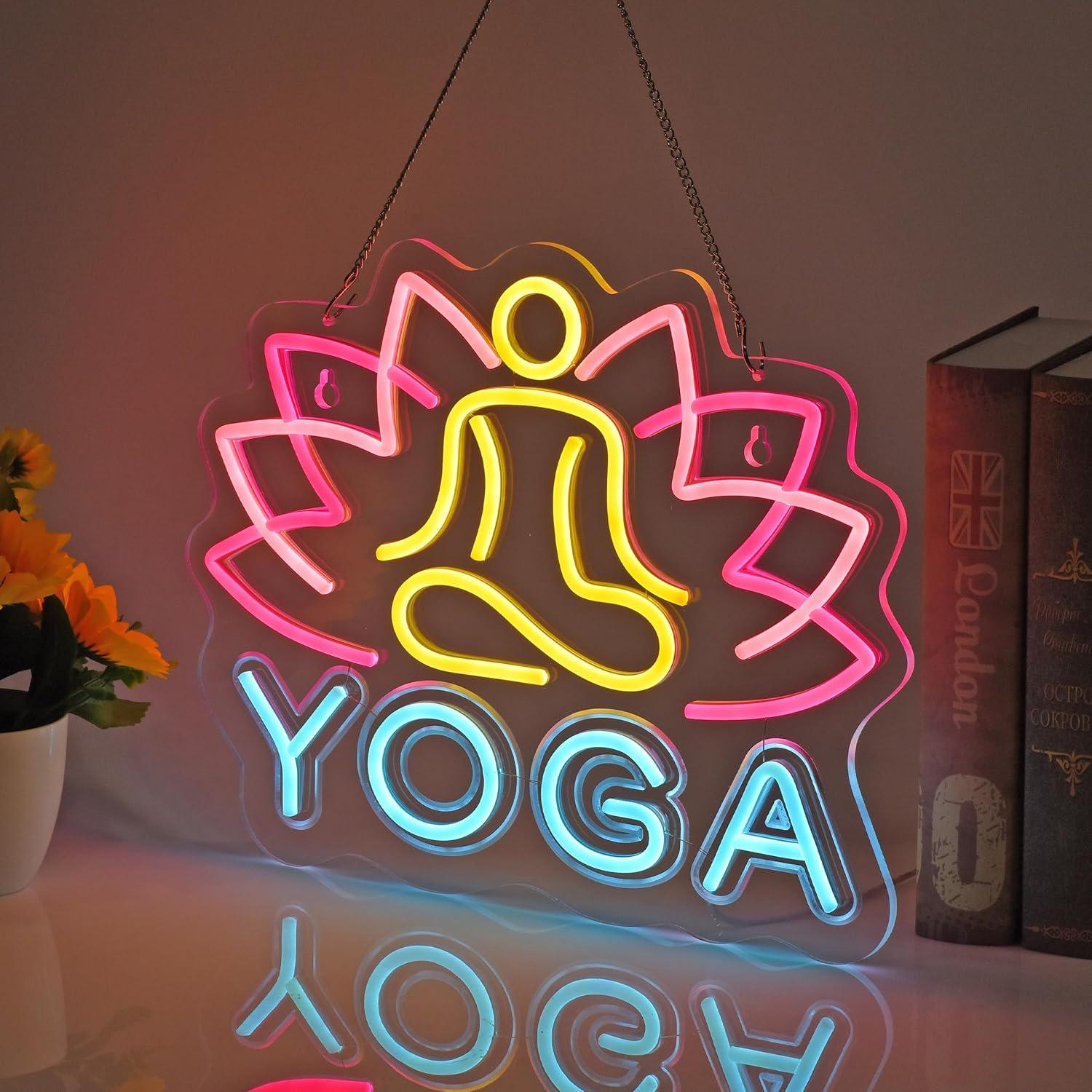 Yoga Neon Tabelası Neon Işıkla - Zen Yoga Fitness incelemesi ve fiyatı