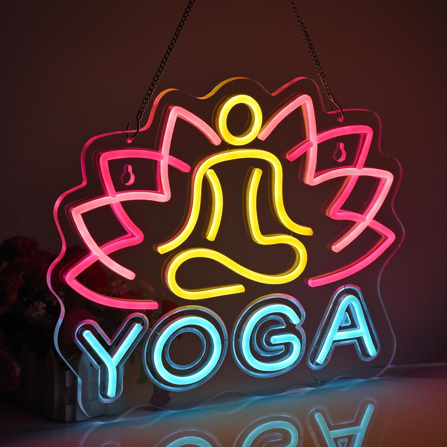 Yoga Neon Tabelası Neon Işıkla - Zen Yoga Fitness incelemesi ve fiyatı