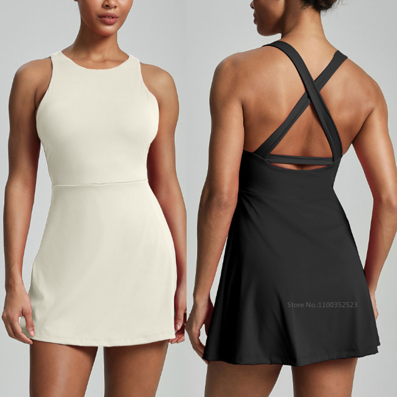 Kadınlar için Çapraz Sırtı Açı - Yoga Fitness Dress incelemesi ve fiyatı
